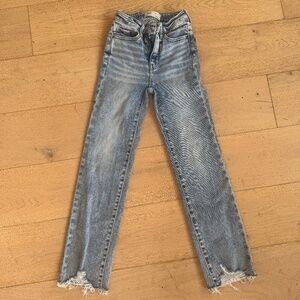 BKE Billie Slim Fit High Rise Cropped Straight sz 22